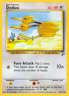 Doduo #72, Standard