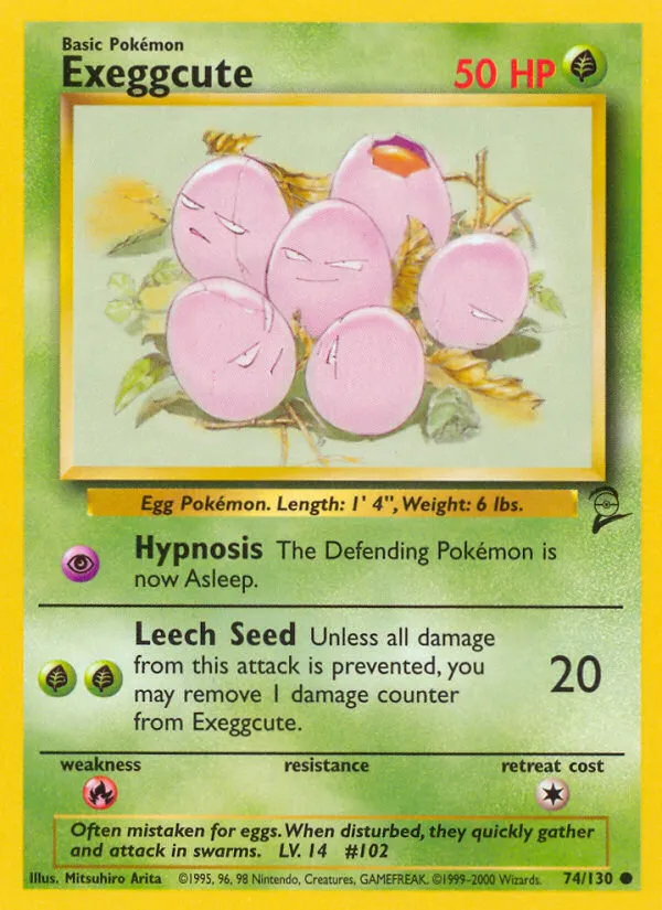 Exeggcute #74, Base Set 2