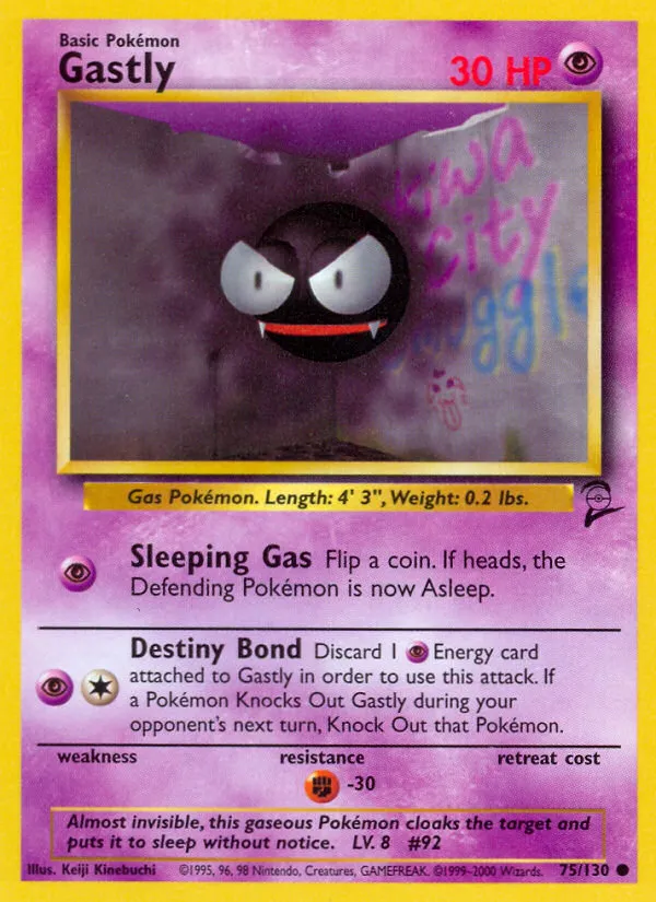 Gastly #75, Base Set 2