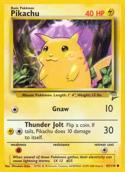 Pikachu #87, Standard