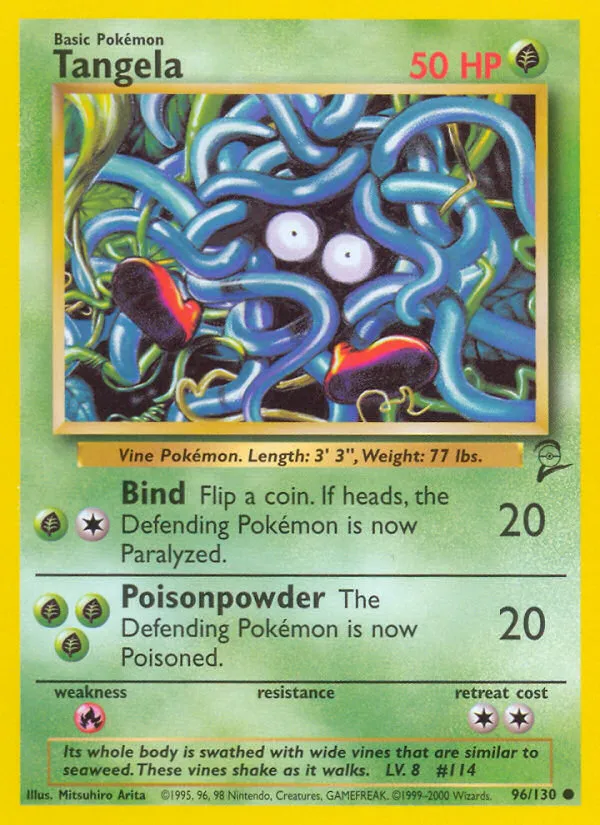 Tangela #96, Base Set 2