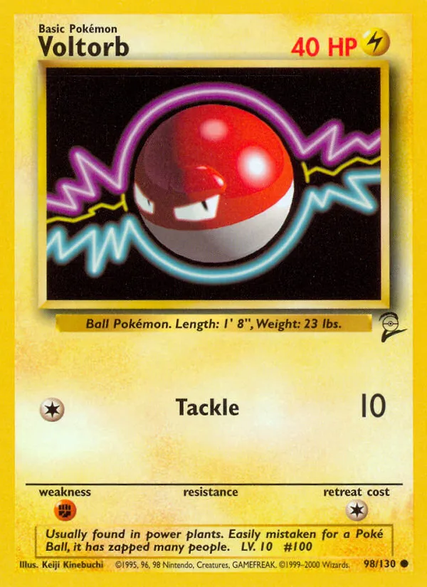 Voltorb #98, Base Set 2