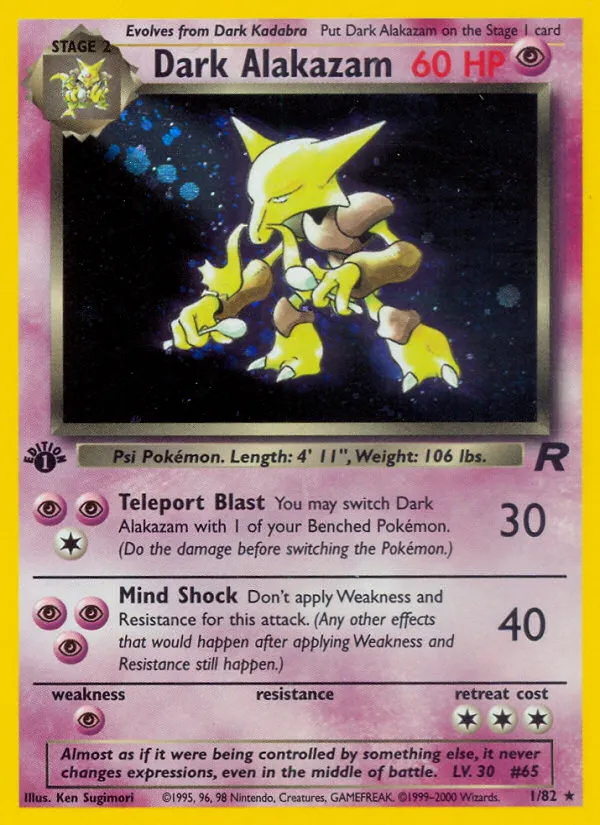 Dark Alakazam #1, Team Rocket