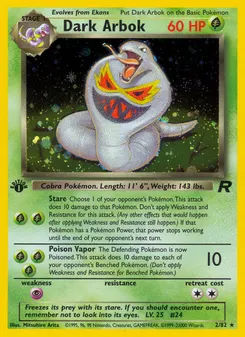 Dark Arbok #2, 1st Edition