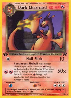 Dark Charizard #21, 1st Edition