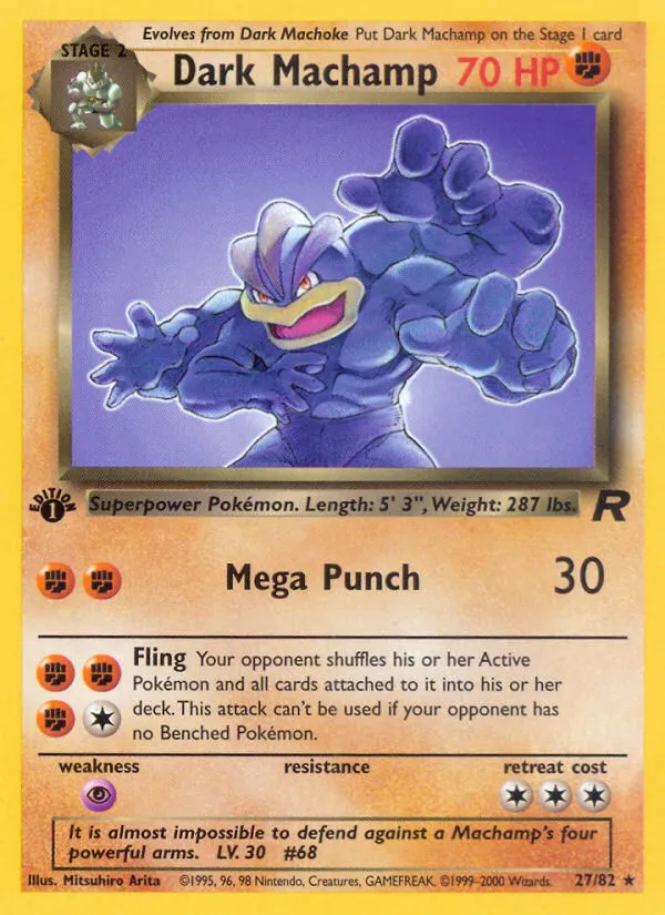 Dark Machamp #27, Team Rocket
