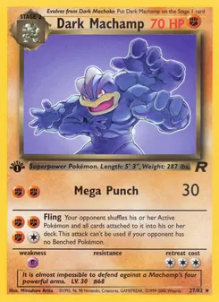 Dark Machamp #27, 1st Edition