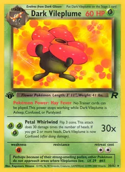 Dark Vileplume #30, 1st Edition