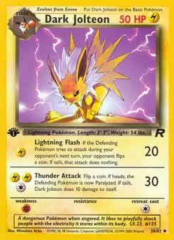 Dark Jolteon #38, 1st Edition