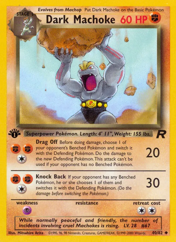Dark Machoke #40, Team Rocket