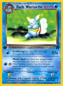 Dark Wartortle #46, 1st Edition