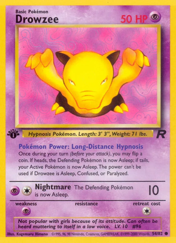 Drowzee #54, Team Rocket