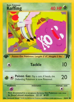 Koffing #58, 1st Edition