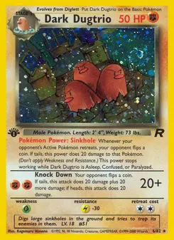 Dark Dugtrio #6, 1st Edition
