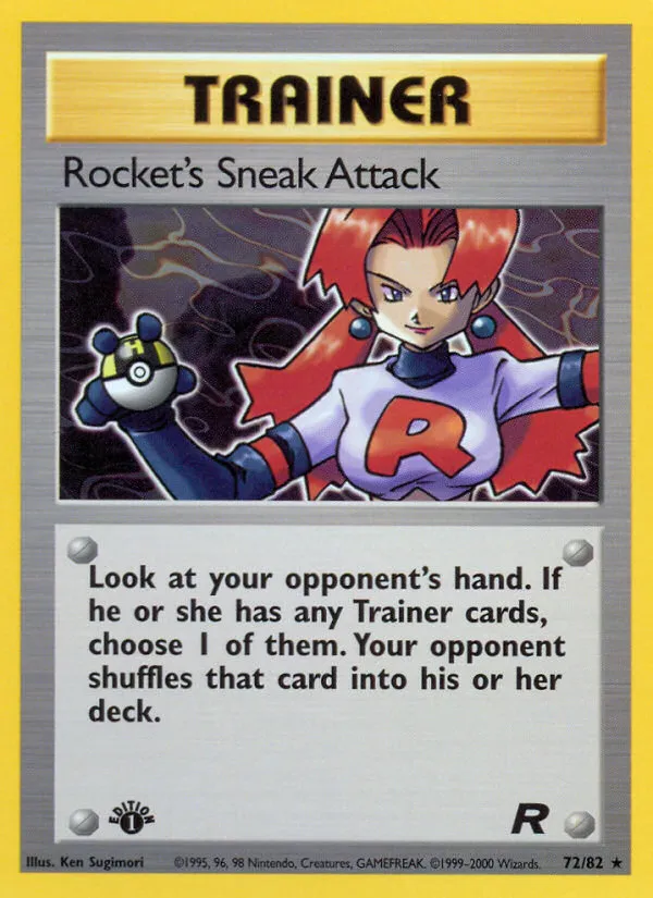 Rocket's Sneak Attack #72, Team Rocket 1st Edition