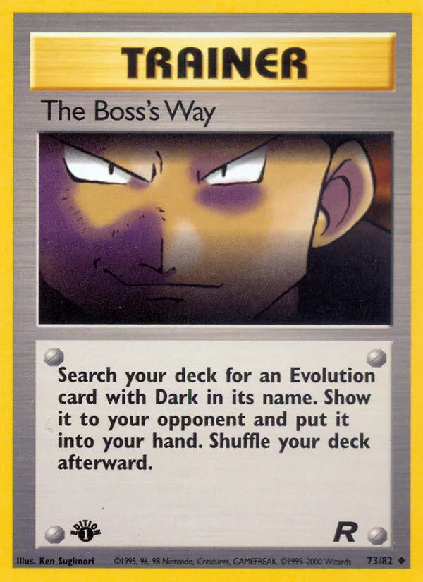 The Boss's Way #73, Team Rocket 1st Edition