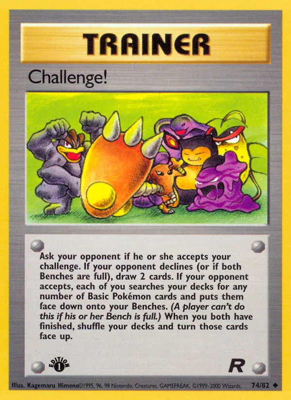 Challenge! #74, Team Rocket 1st Edition