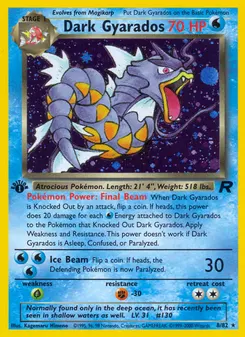 Dark Gyarados #8, 1st Edition