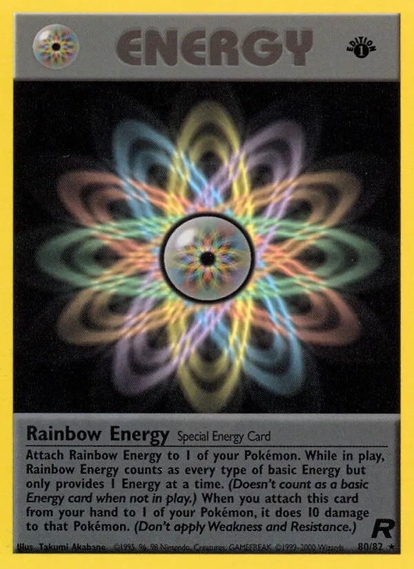 Rainbow Energy #80, Team Rocket 1st Edition