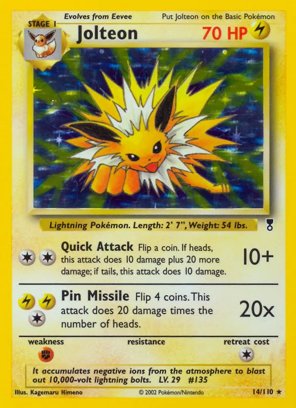 Jolteon #14, Legendary Collection