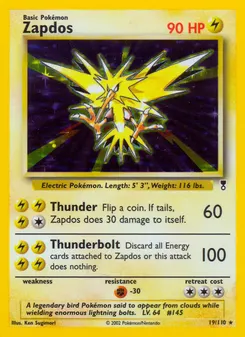 Zapdos #19, Reverse Foil