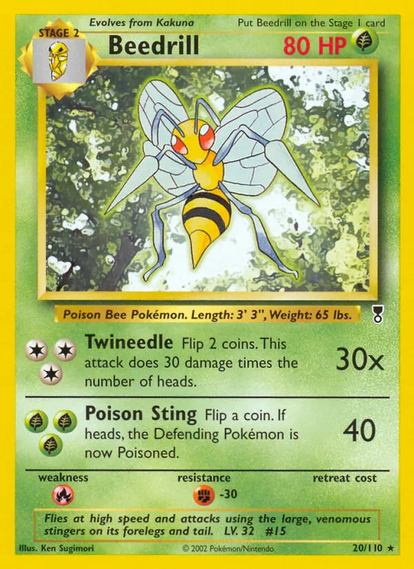 Beedrill #20, Legendary Collection Reverse Foil
