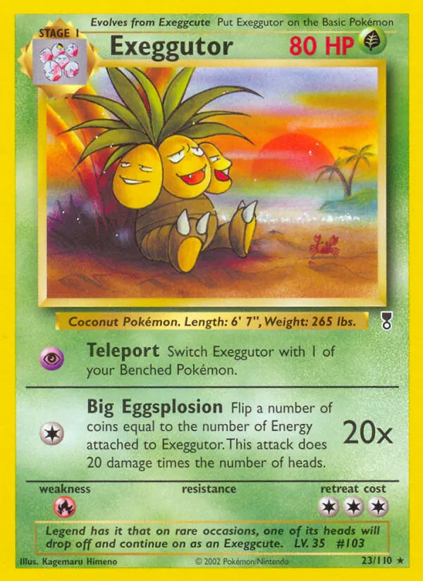 Exeggutor #23, Legendary Collection Reverse Foil
