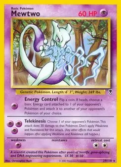 Mewtwo #29, Reverse Foil