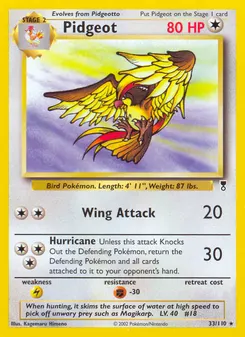 Pidgeot #33, Reverse Foil