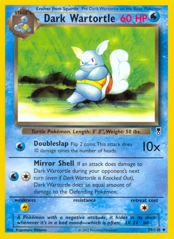 Dark Wartortle #39, Legendary Collection