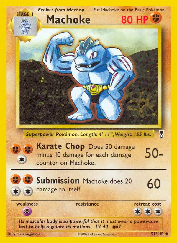Machoke #51, Legendary Collection Reverse Foil