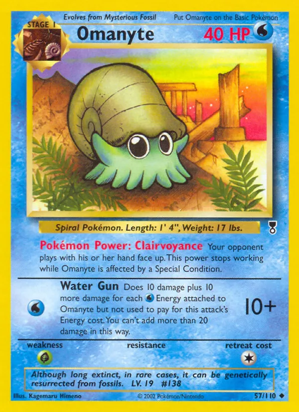 Omanyte #57, Legendary Collection