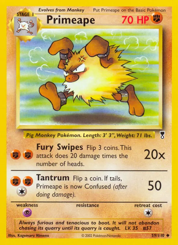 Primeape #59, Legendary Collection
