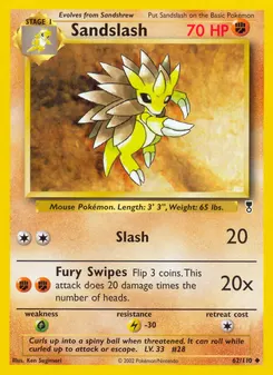 Sandslash #62, Reverse Foil