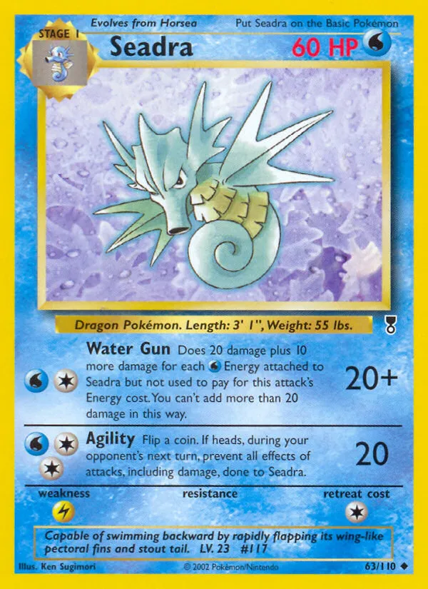 Seadra #63, Legendary Collection Reverse Foil