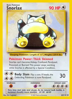 Snorlax #64, Reverse Foil