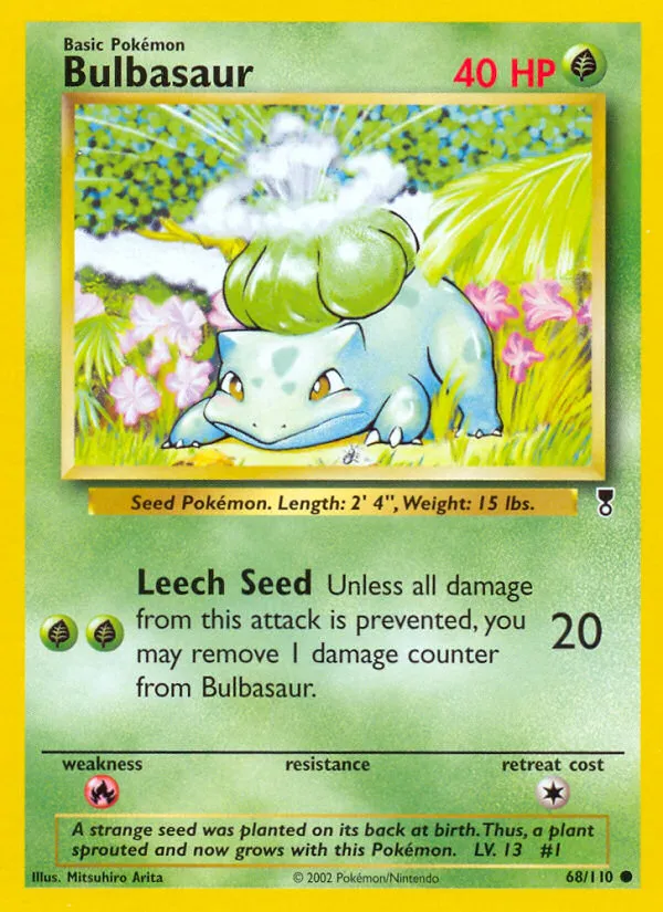 Bulbasaur #68, Legendary Collection Reverse Foil