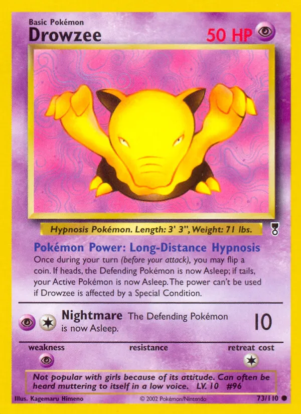Drowzee #73, Legendary Collection