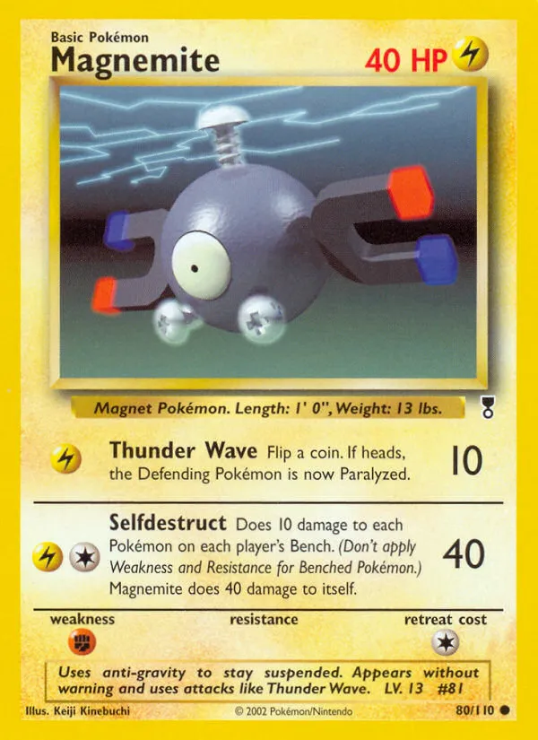Magnemite #80, Legendary Collection Reverse Foil