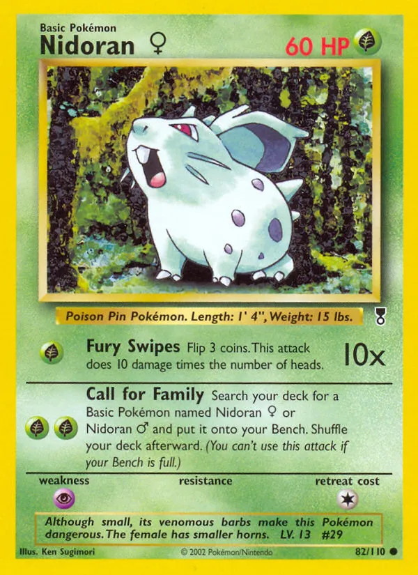 Nidoran ♀ #82, Legendary Collection
