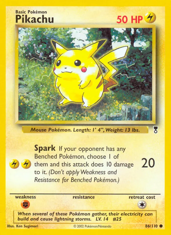Pikachu #86, Legendary Collection