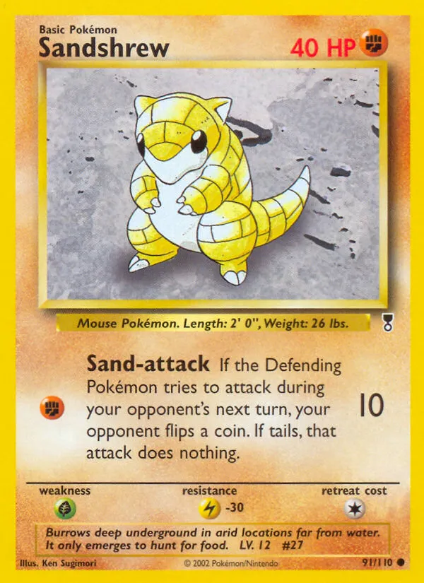 Sandshrew #91, Legendary Collection