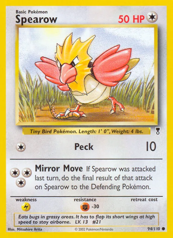 Spearow #94, Legendary Collection