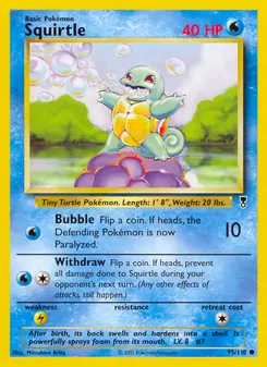 Squirtle #95, Reverse Foil