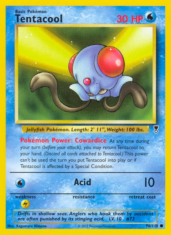 Tentacool #96, Legendary Collection Reverse Foil