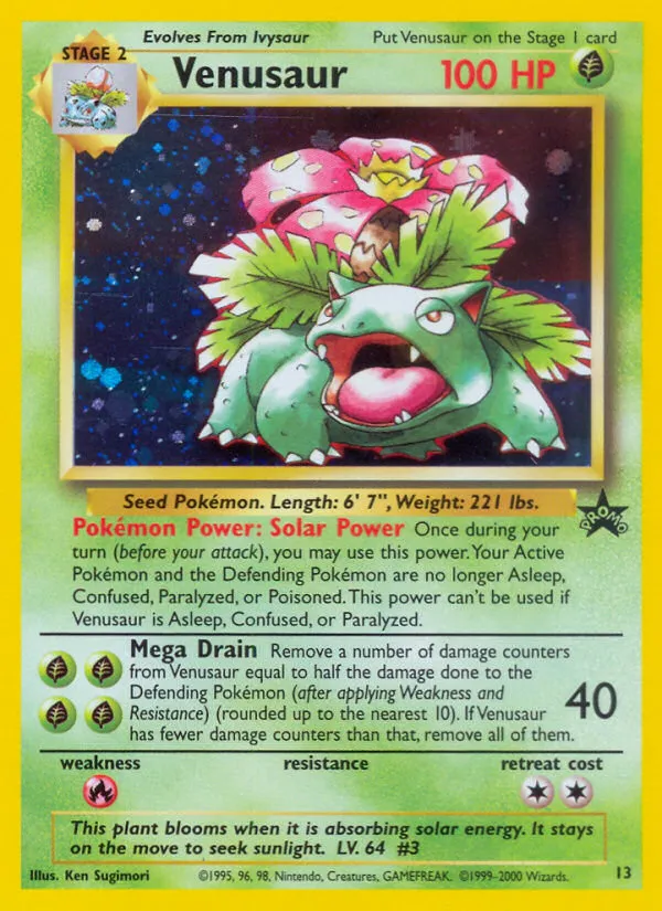 Venusaur #13, Wizards Black Star Promos