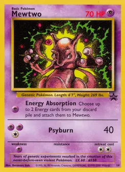 Mewtwo #14, Wizards Black Star Promos