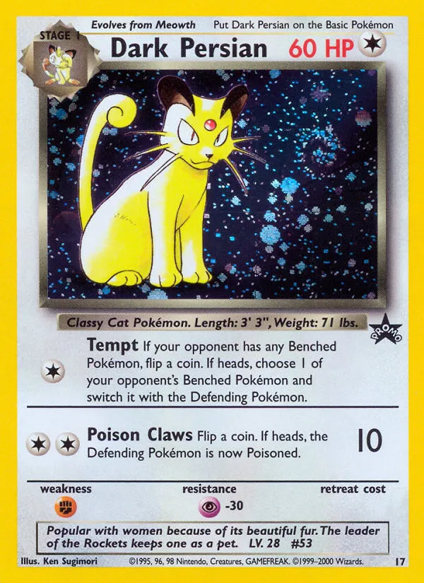 Dark Persian #17, Wizards Black Star Promos