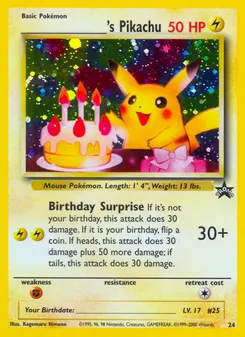 _____'s Pikachu #24, Wizards Black Star Promos