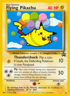 Flying Pikachu #25, Wizards Black Star Promos